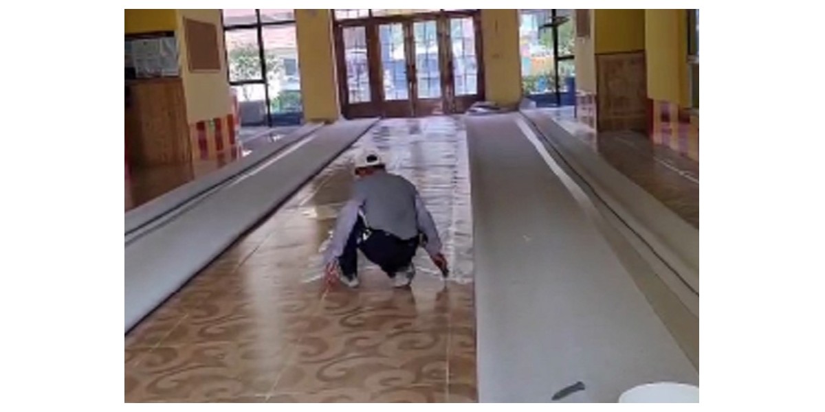 姜堰原点幼儿园同质透心PVC地板案例