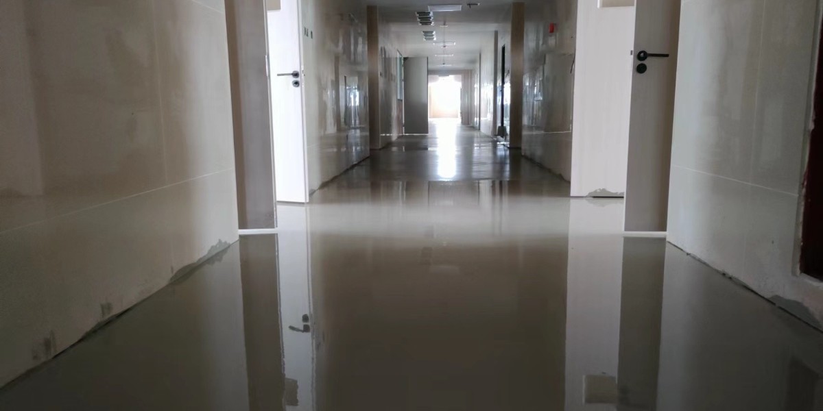 泰州市第五人民医院PVC地板施工案例（I )——自流平施工