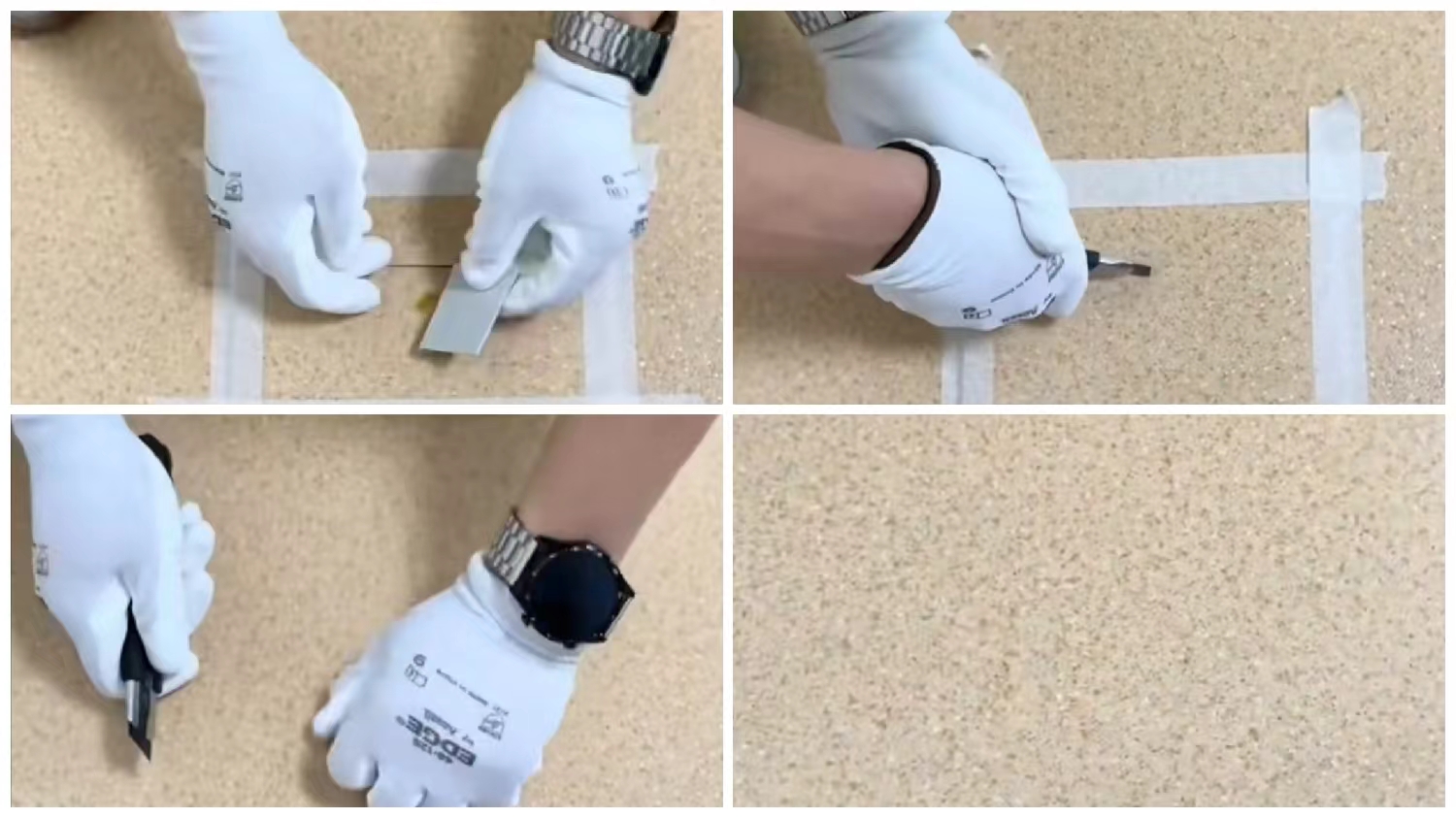 PVC塑胶地板不小心出现划痕，可以修复吗？