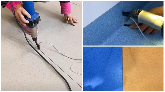 PVC塑胶地板接缝处一般如何处理？